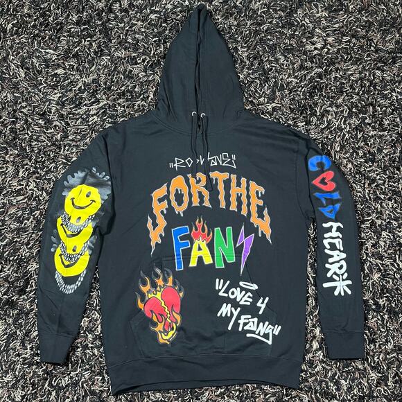 Rod Wave Soul Fly For the Fans Black pullover Hoodie Mens Sz L New - Picture 1 of 7